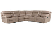 Theon - Modular Manual Reclining Sectional And Entertainment Console - JaxCo Furniture