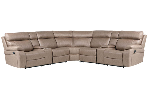 Theon - Modular Manual Reclining Sectional And Entertainment Console - JaxCo Furniture