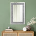 Valerie - Acrylic Crystal Wall Mirror - Silver - JaxCo Furniture