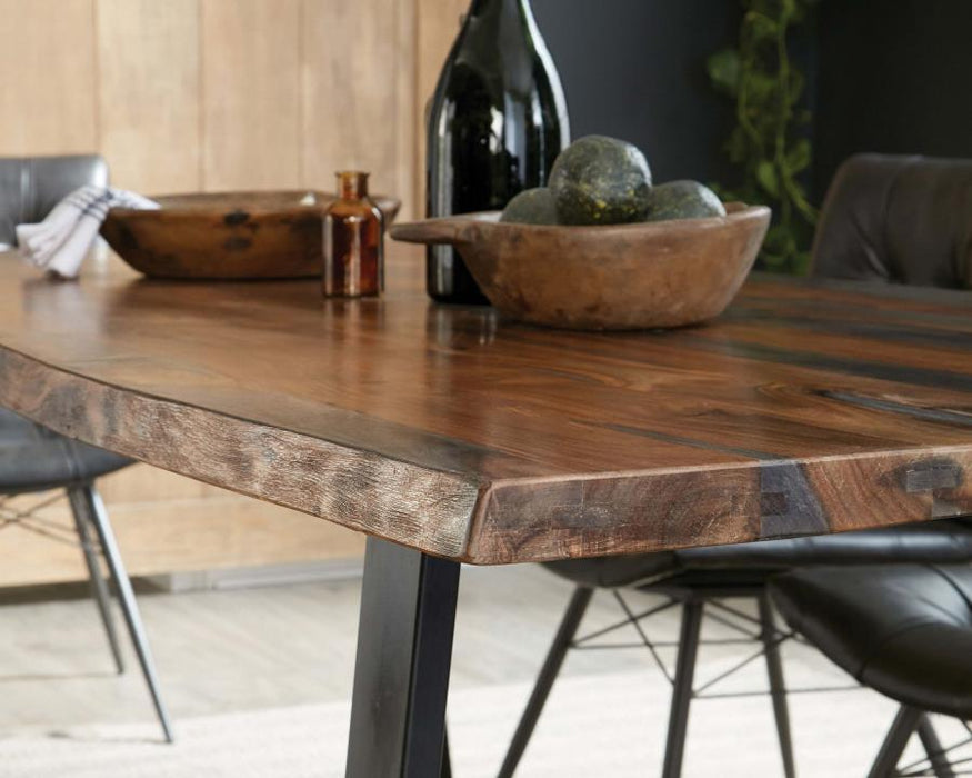 Ditman - Live Edge Dining Table - Gray Sheesham - JaxCo Furniture