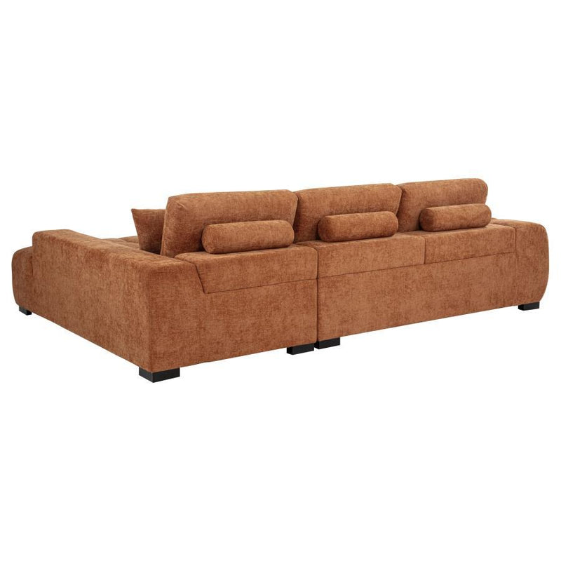 Octavia - Fabric Upholstered Sectional Chaise Sofa - JaxCo Furniture