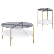 Jonelle - Round Coffee Table Set - JaxCo Furniture