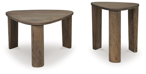 Reidport - Grayish Brown - Accent Cocktail Table Set (Set of 2) - JaxCo Furniture