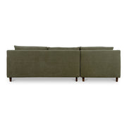 Hutton - Left Sectional - Olive - JaxCo Furniture
