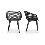 Piazza - Outdoor Chair (Set of 2) - Black - JaxCo Furniture