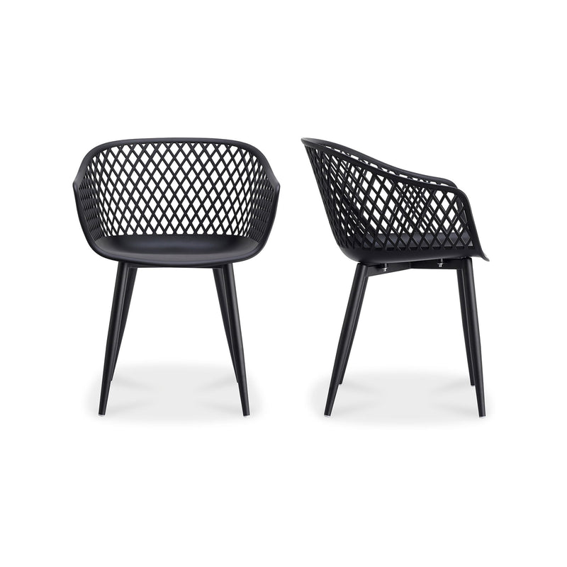 Piazza - Outdoor Chair (Set of 2) - Black - JaxCo Furniture