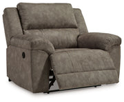 Laresview - Fossil - Zero Wall Wide Seat Recliner - JaxCo Furniture