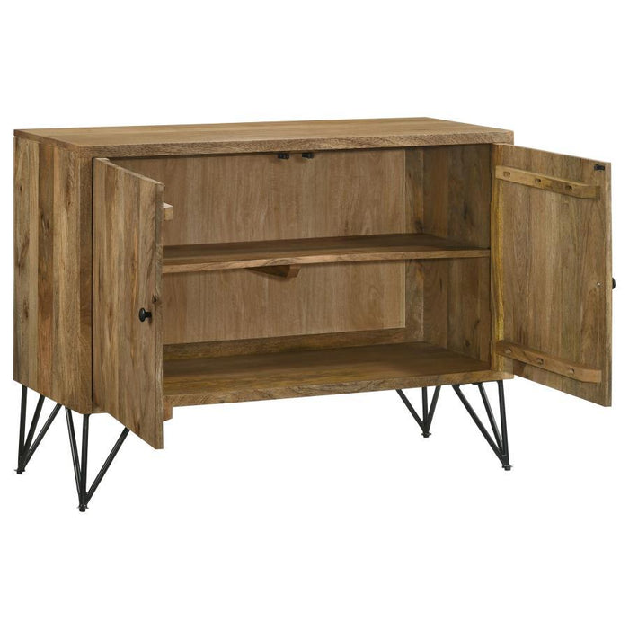 Eileen - 2 Door Wood Storage Accent Cabinet - Natural - JaxCo Furniture