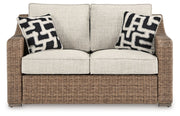 Beachcroft - Beige - Loveseat With Cushion - JaxCo Furniture