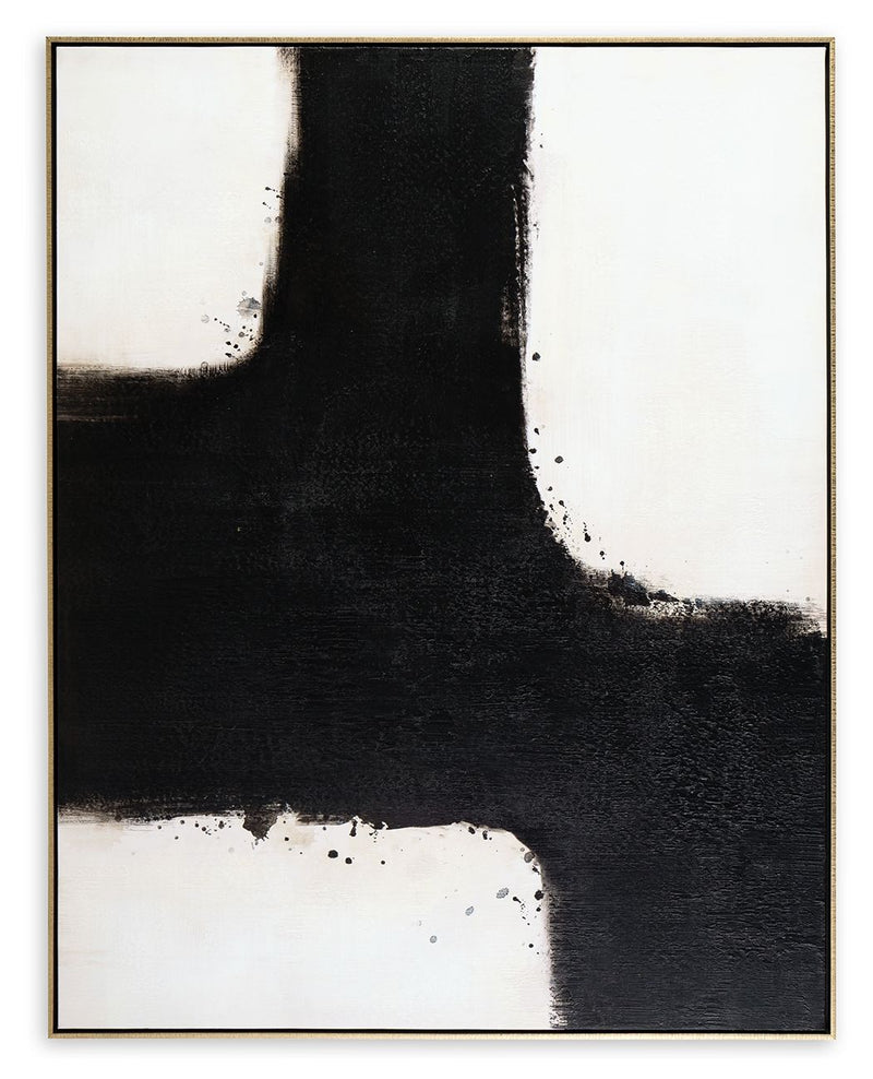 Reighlea - Black / White - Wall Art - JaxCo Furniture