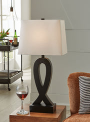 Markellton - Black - Poly Table Lamp (Set of 2) - JaxCo Furniture