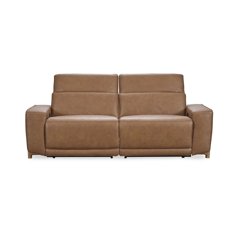 Kadon - Leather Power Recliner Sofa - Camel - JaxCo Furniture