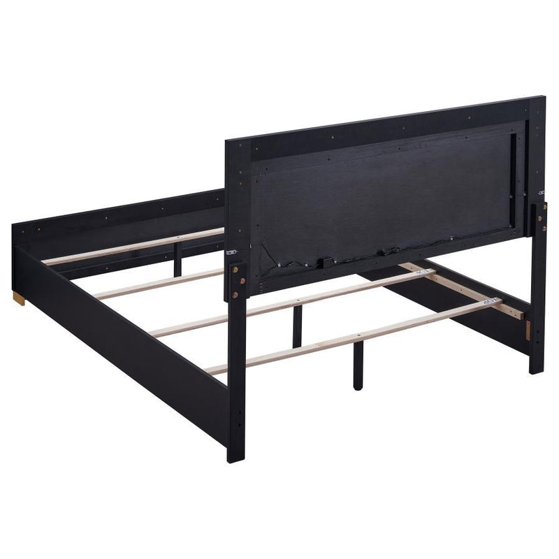 Marceline - Wood LED Panel Bed - JaxCo Furniture