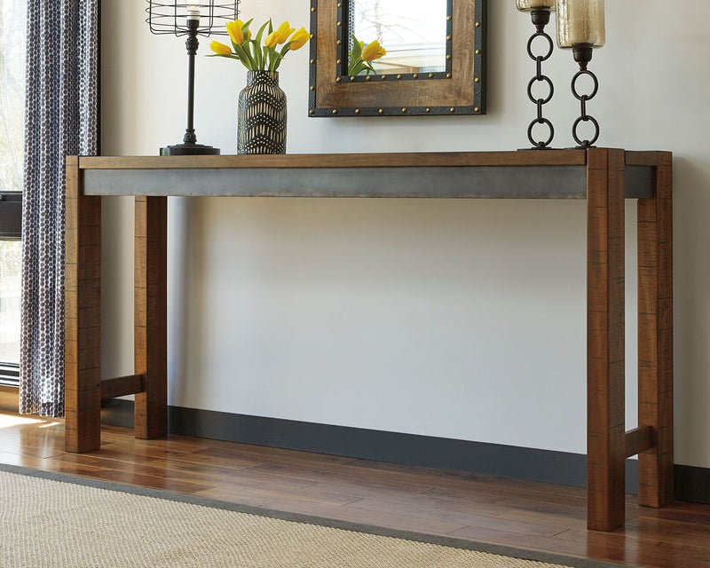 Torjin - Dark Brown - Long Counter Table - JaxCo Furniture
