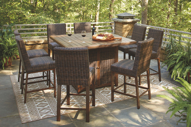 Paradise Trail - Outdoor Fire Pit Table Set - JaxCo Furniture