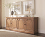 Florence - 4 Door Dining Sideboard Buffet Cabinet - Rustic Honey - JaxCo Furniture