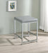 Umbridge - Upholstered Square Padded Cushion Vanity Stool - Light Gray - JaxCo Furniture