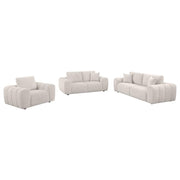 Burnett - Chenille Upholstered Sofa Set - JaxCo Furniture