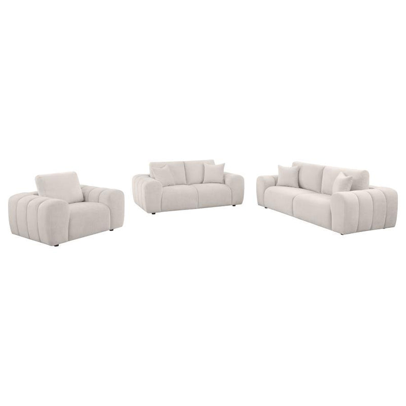 Burnett - Chenille Upholstered Sofa Set - JaxCo Furniture