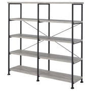 Analiese - 4-Shelf Double Bookshelf - JaxCo Furniture