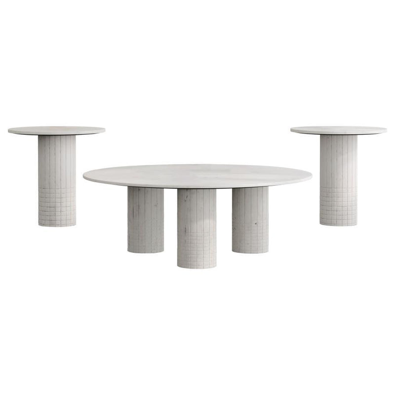 Astoria - Marble Coffee Table Set - JaxCo Furniture