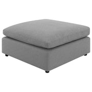Raleigh - Boucle Upholstered Ottoman - Gray - JaxCo Furniture