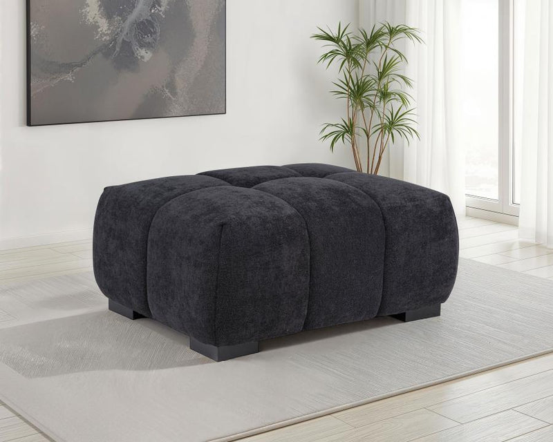 Octavia - Fabric Rectangular Upholstered Ottoman - JaxCo Furniture