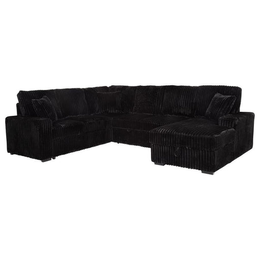 Devonshire - Sleeper Sectional Sofa Storage Chaise - JaxCo Furniture