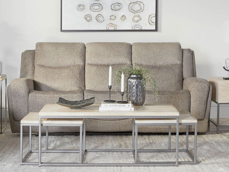 Penfield - Power Zero G Sofa With Heat, Massage & Speaker P3 - Frappe - JaxCo Furniture