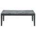 Mozzi - Rectangular Faux Marble Coffee Table - Gray And Black - JaxCo Furniture