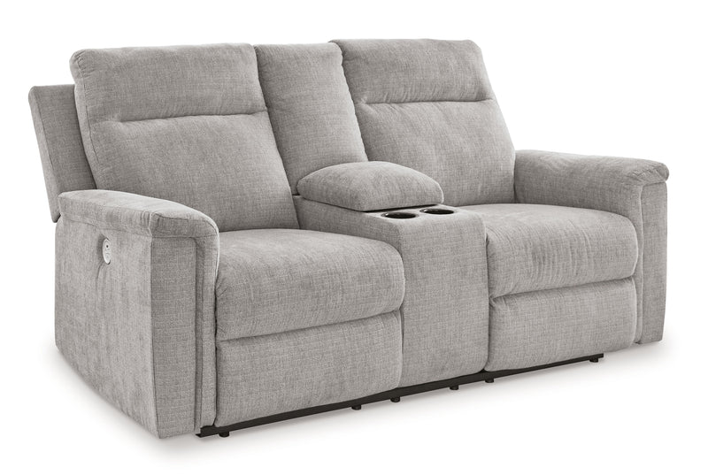 Barnsana - Dbl Power Reclining Loveseat With Console - JaxCo Furniture