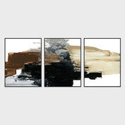 Maverick - Triptych Painting Art by Buddy Whitlock - Beige / Dark Gray - JaxCo Furniture