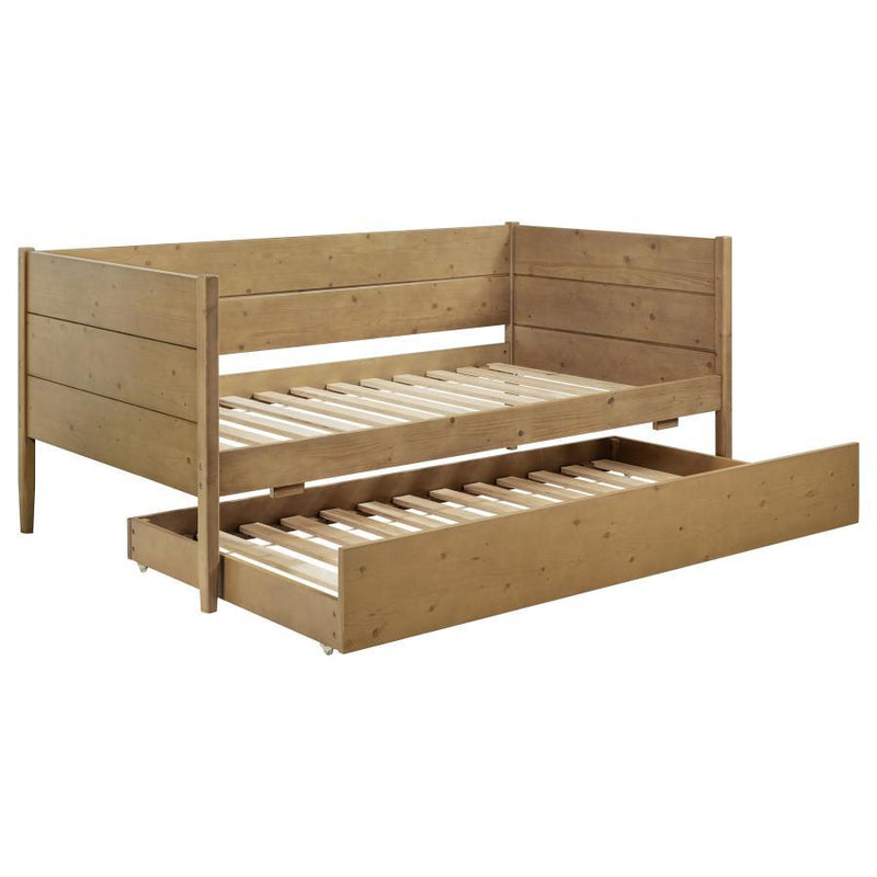 Calinda - Wood Twin Daybed With Trundle - Natural - JaxCo Furniture