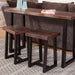 Jennings - Live Edge 3 Piece Counter Dining Set - Brown - JaxCo Furniture