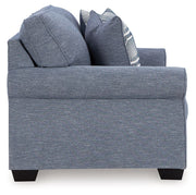 Carissa Manor - Denim - Loveseat - JaxCo Furniture