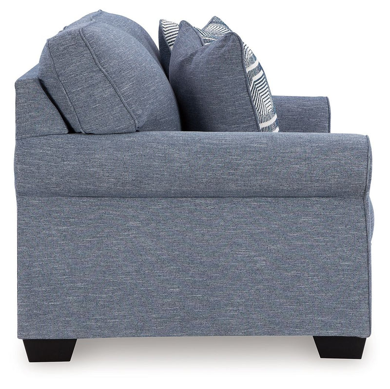 Carissa Manor - Denim - Loveseat - JaxCo Furniture