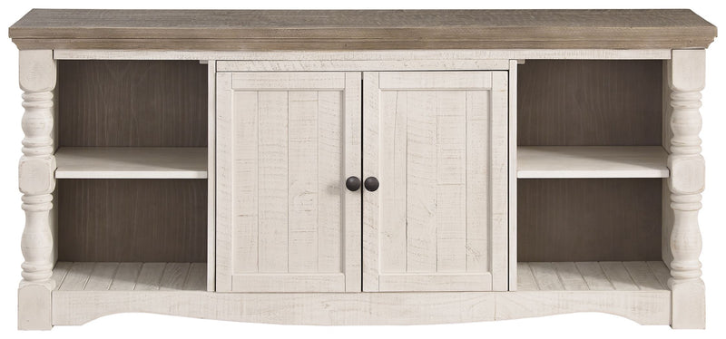 Havalance - Brown / Beige - Extra Large TV Stand - 2 Doors - JaxCo Furniture