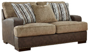 Alesbury - Chocolate - Loveseat - JaxCo Furniture