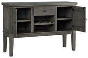 Hallanden - Gray - Dining Room Server - JaxCo Furniture