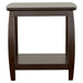 Dixon - 1-Shelf Square Wood End Table Espresso - Cappuccino - JaxCo Furniture