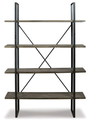 Gilesgrove - Black / Gray - Bookcase - JaxCo Furniture