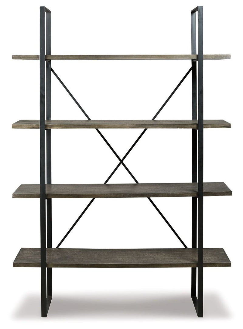 Gilesgrove - Black / Gray - Bookcase - JaxCo Furniture