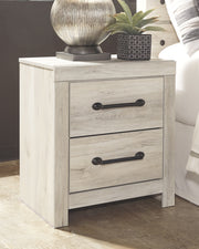 Cambeck - Whitewash - Two Drawer Night Stand - JaxCo Furniture