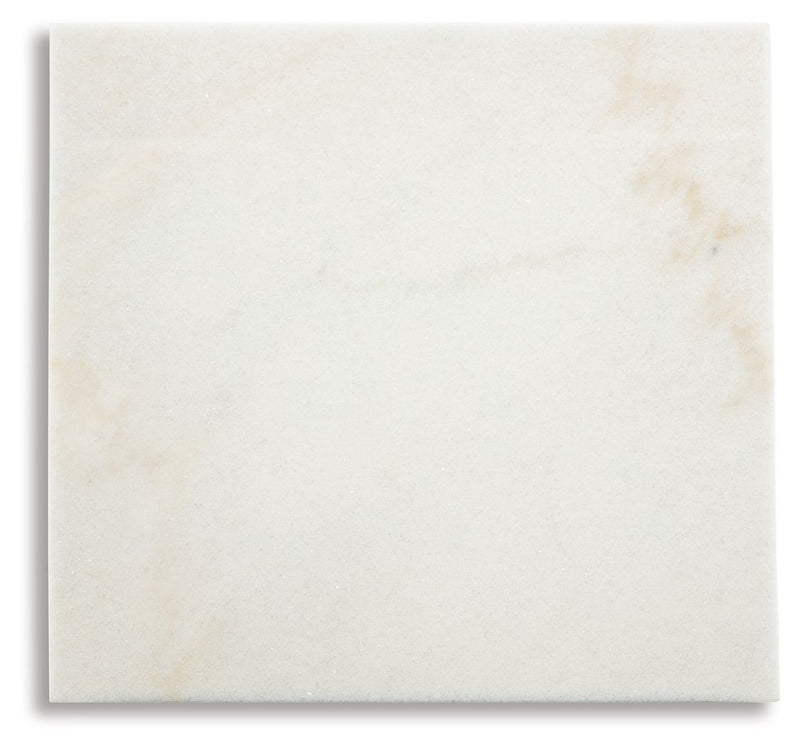 Fostead - White / Espresso - Square End Table - JaxCo Furniture