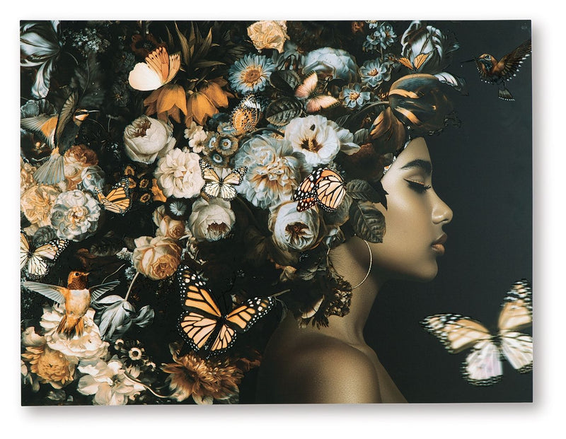 Valfer - Orange / Black / White - Wall Art - JaxCo Furniture