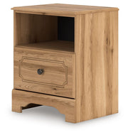 Aleaport - Warm Brown - One Drawer Night Stand - JaxCo Furniture
