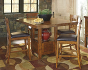 Ralene - Medium Brown - Rectangular Dining Room Counter Extension Table - JaxCo Furniture