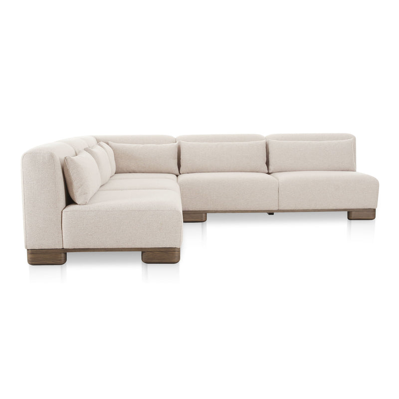 June - Corner Modular Sectional - Oatmeal - JaxCo Furniture