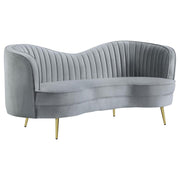 Sophia - Upholstered Channel Tufted Loveseat - JaxCo Furniture