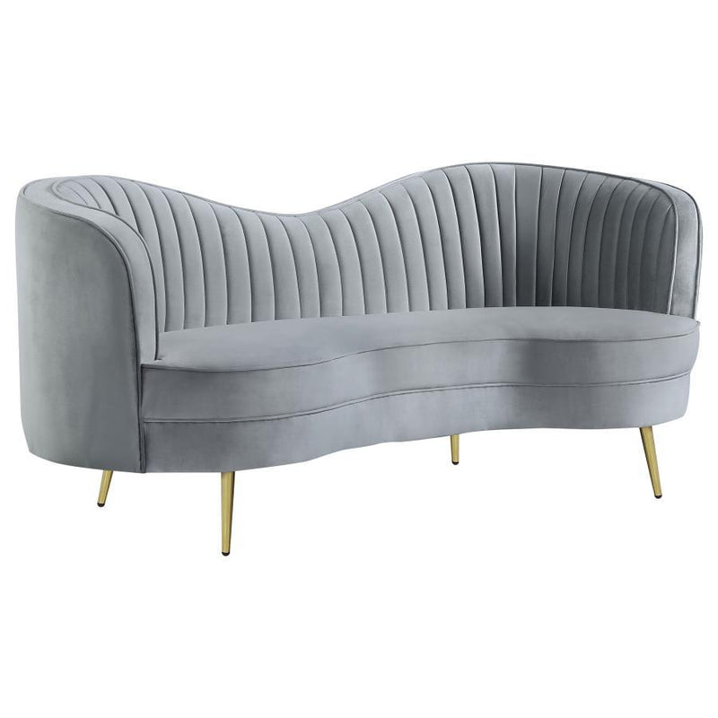 Sophia - Upholstered Channel Tufted Loveseat - JaxCo Furniture